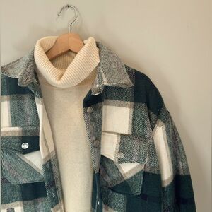 Plaid Flannel Jacket/Shirt - cozy, soft, warm, oversized